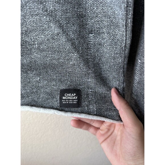 Cheap Monday Pipe Trompe l'oeil Oversize Knit Sweatshirt Men’s Size XS - Picture 2 of 8